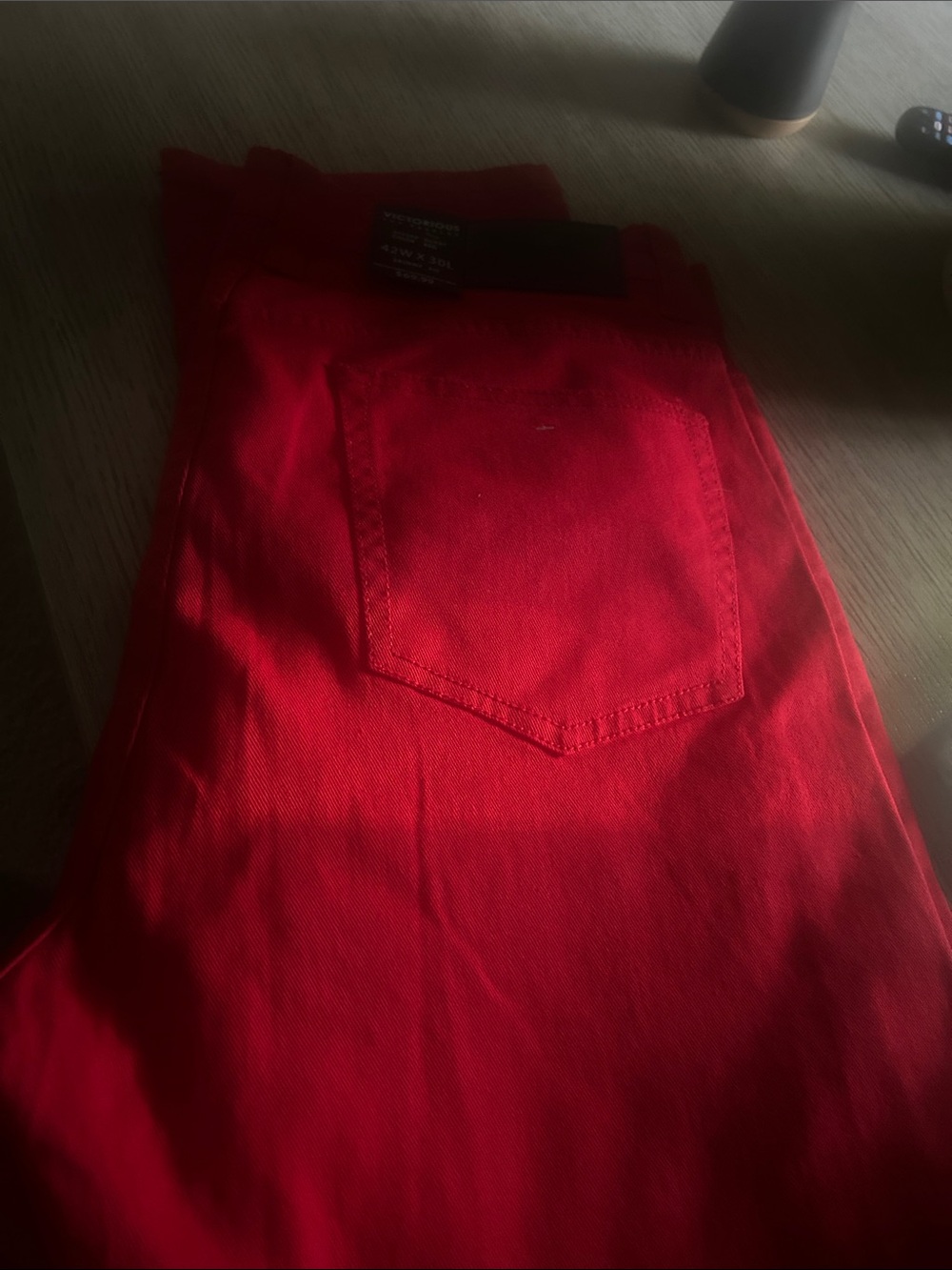 Men's Red Casual Pants